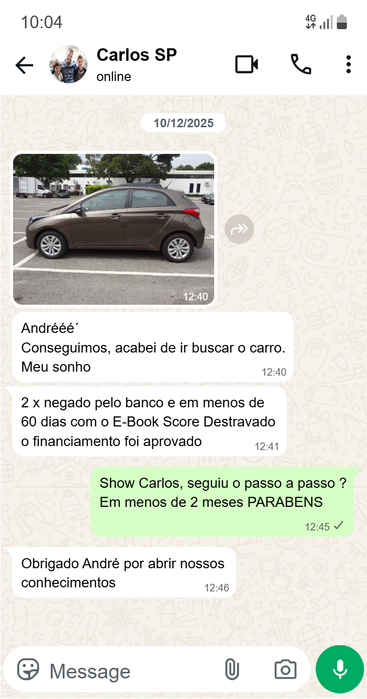 Print do aplicativo Serasa com faixa verde de excelente pagador